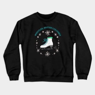 Whistler, British Columbia Ice Skating Crewneck Sweatshirt